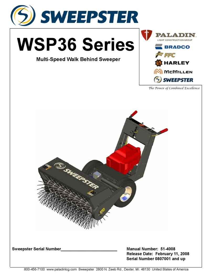 Sweepster WSP36 series user manual