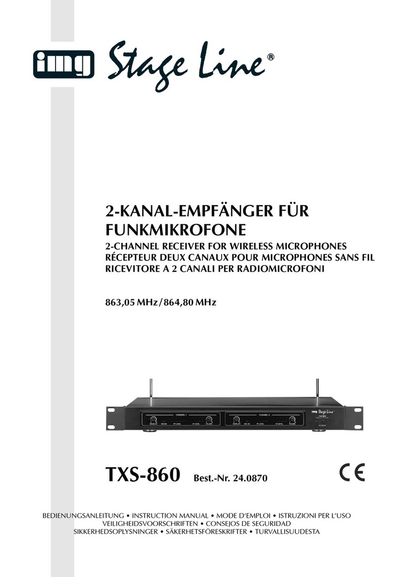 Stageline TXS-860 instruction manual