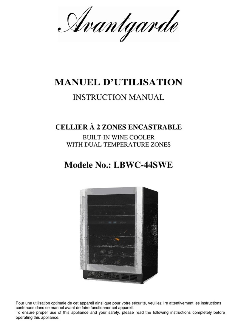 Avantgarde LBWC-44SWE User manual Avantgarde LBWC-44SWE User manual