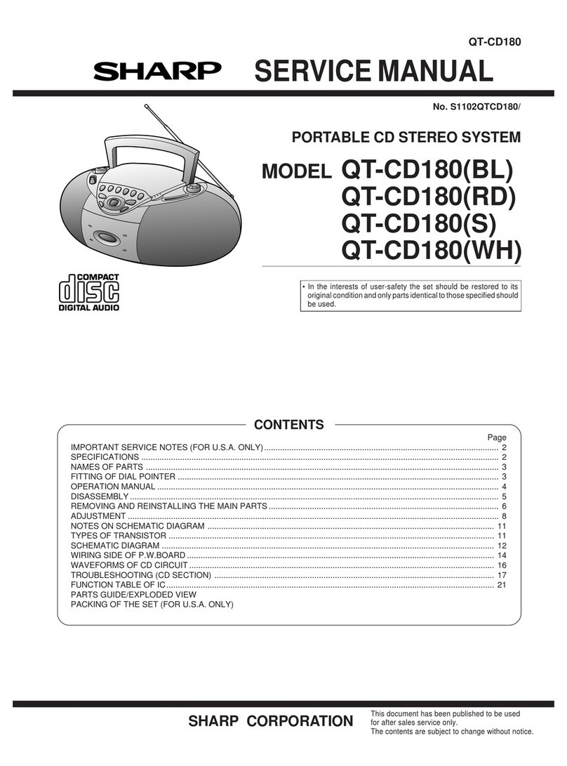 Sharp QT-CD180(BL) User manual