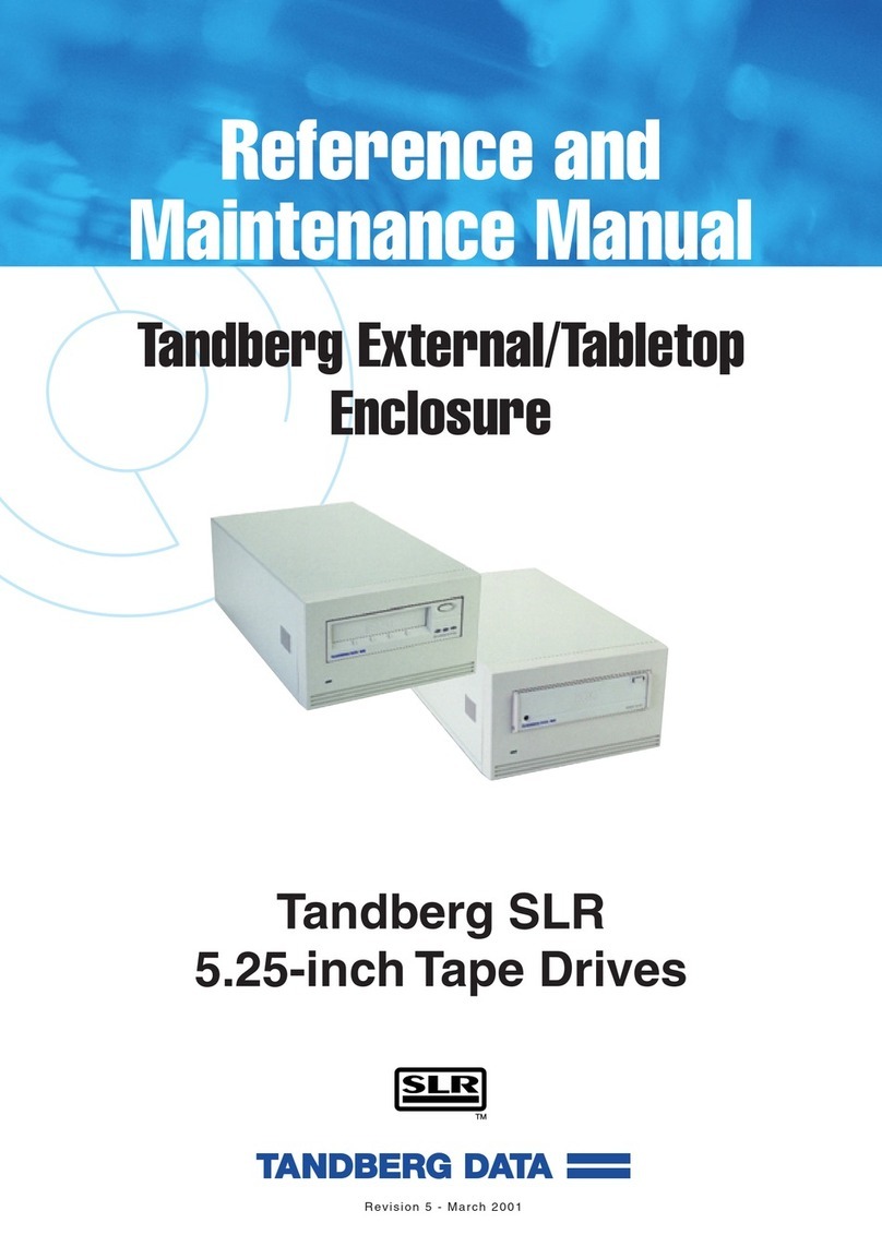 Tandberg Data SLR7 User manual