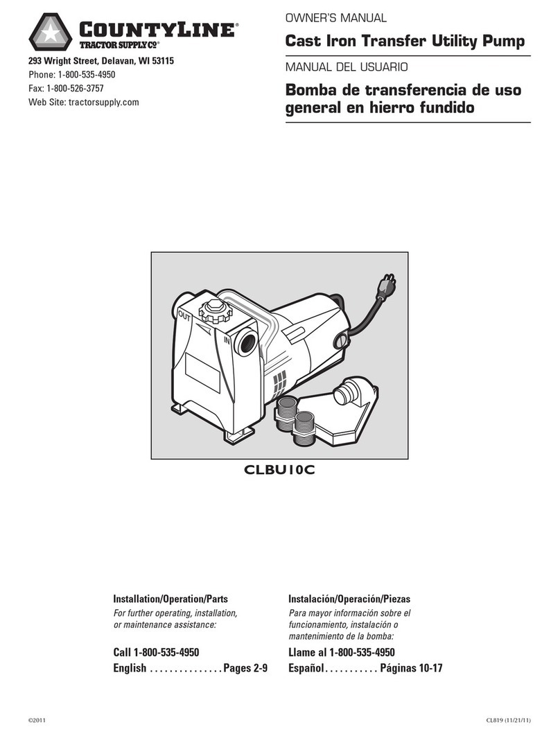 CountyLine CLBU10C owner's manual