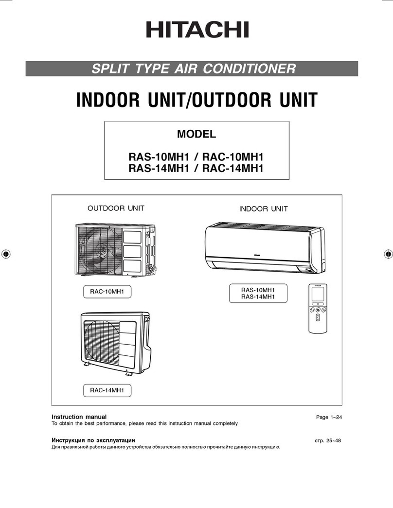 Hitachi RAS-10MH1 User manual