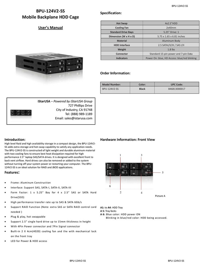 iStarUSA BPU-124V2-SS User manual iStarUSA BPU-124V2-SS User manual