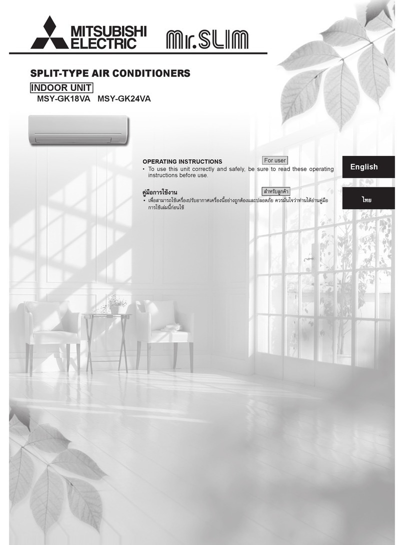 Mitsubishi Electric Mr.Slim MSY-GK18VA User manual