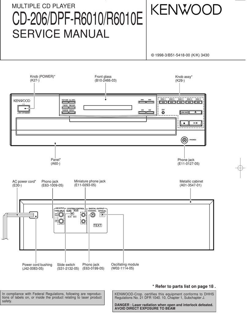 Kenwood CD-206 User manual