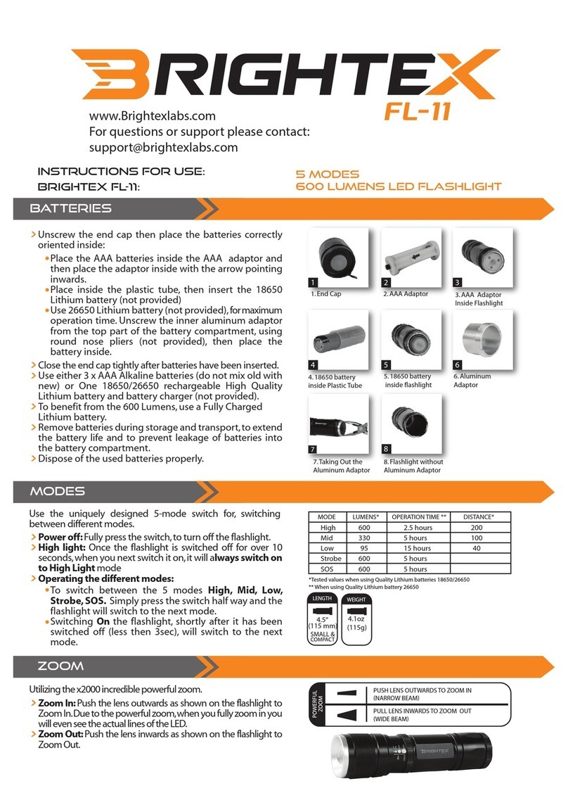 Brightex FL-11 User manual