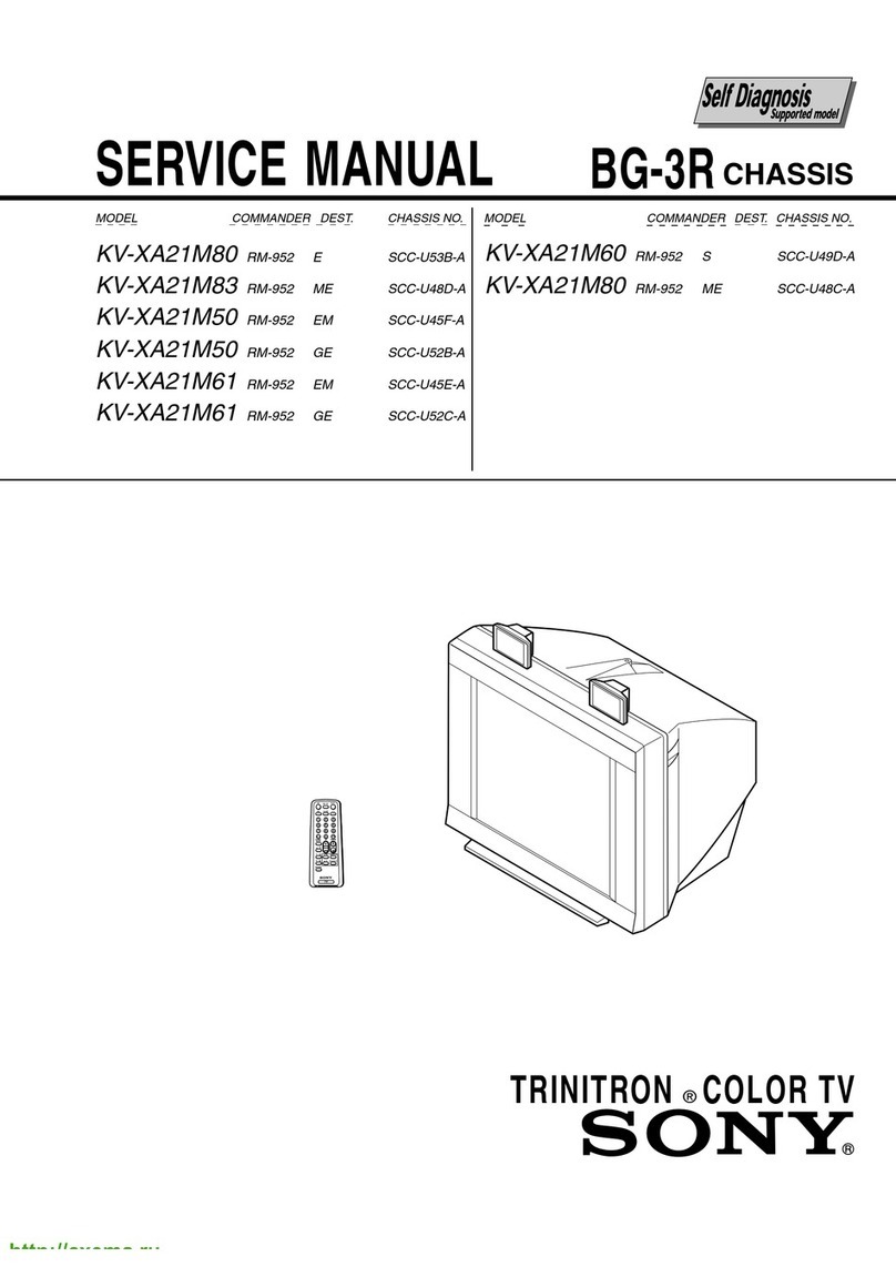 Sony KV-XA21M80 User manual Sony KV-XA21M80 User manual