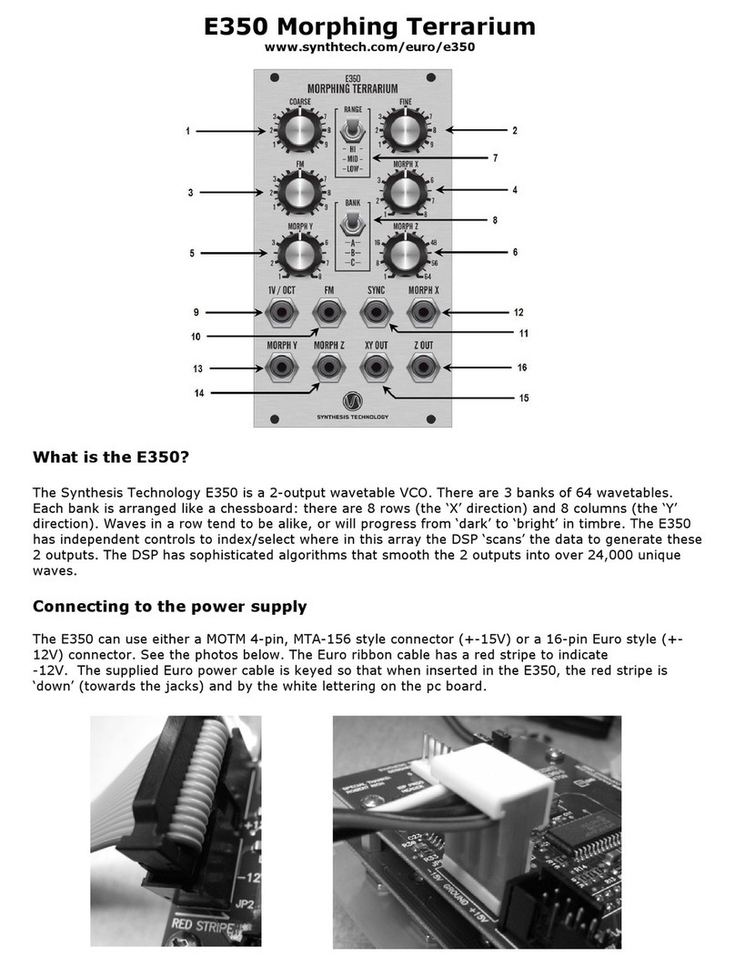 Synthesis Technology E350 Morphing Terrarium user guide Synthesis Technology E350 Morphing Terrarium user guide