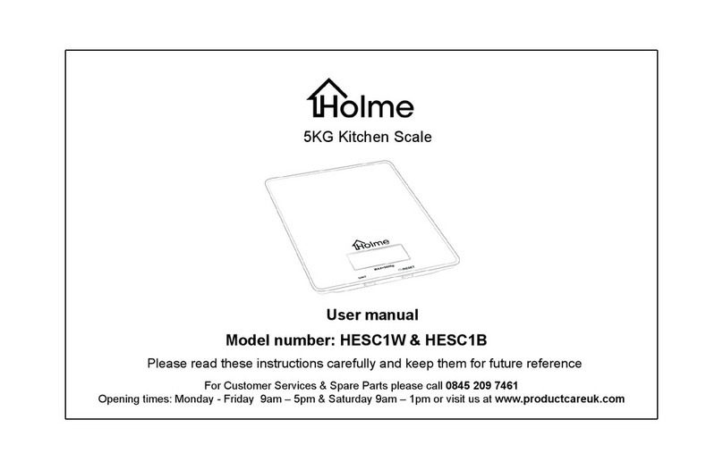 Holme HESC1W user manual