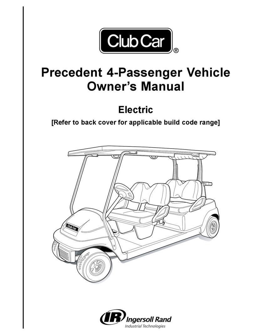 Club Car Precedent 4-Passenger owner's manual