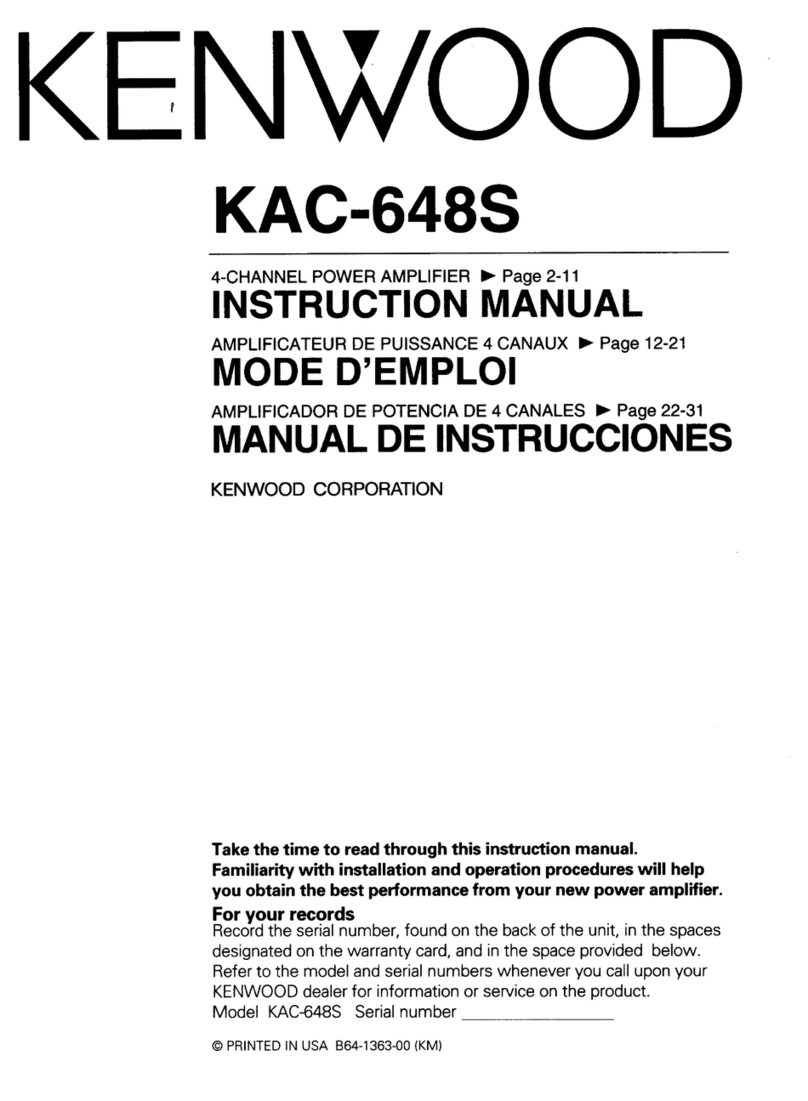 Kenwood KAC-648S instruction manual