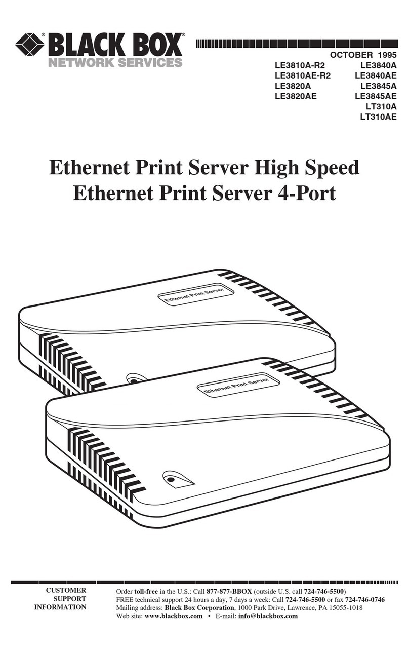 Black Box LE3840A User manual