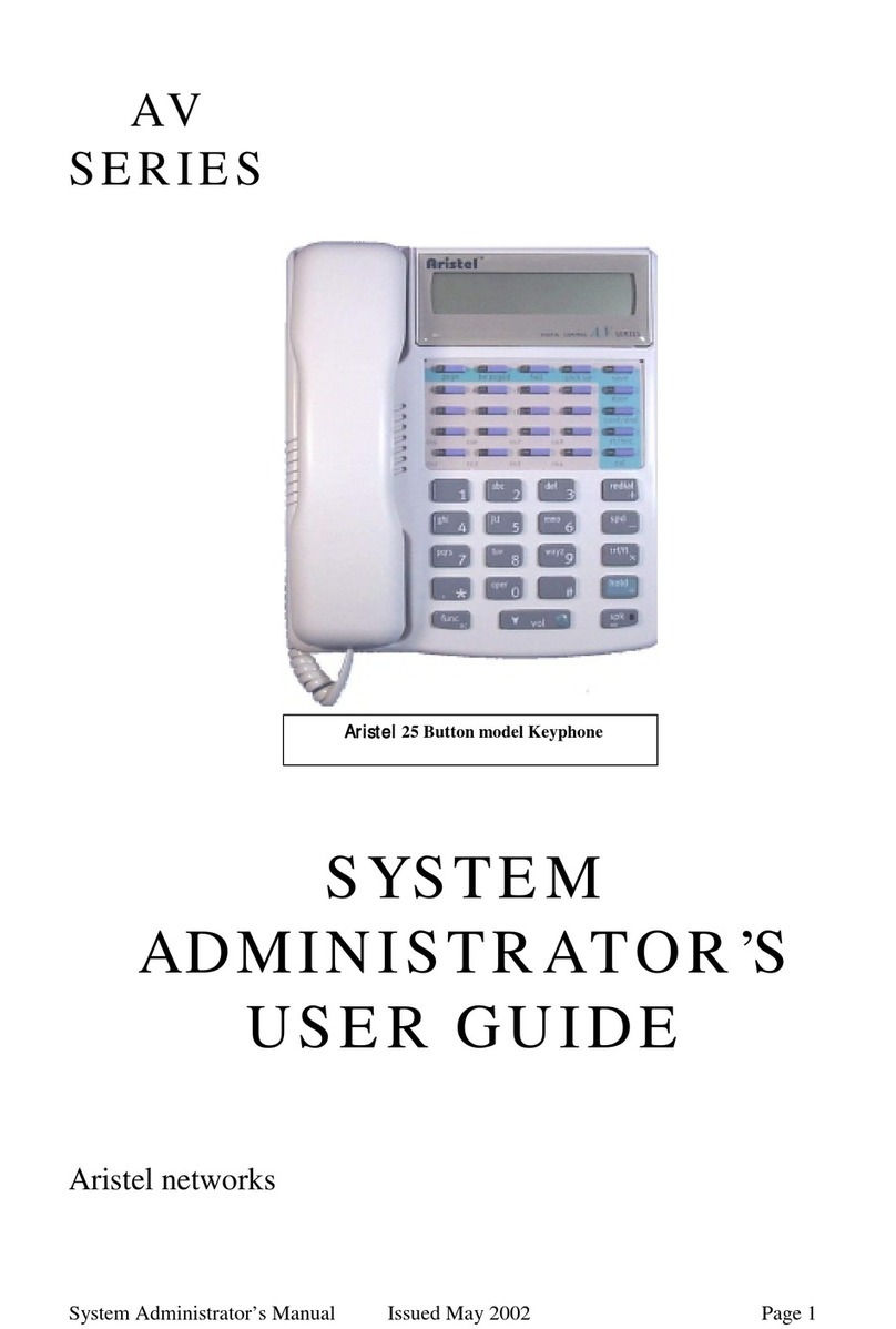 Aristel AV SERIES user guide