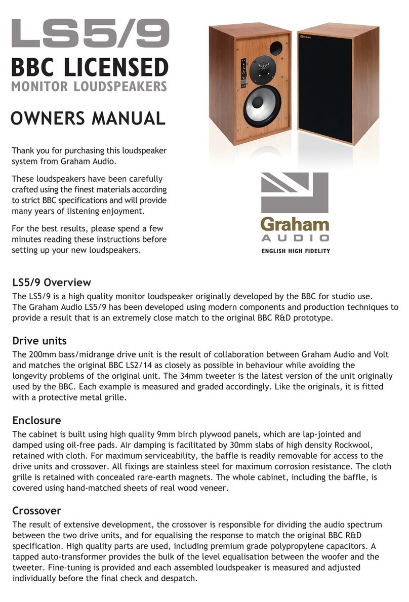 Graham Audio LS5/9 owner's manual