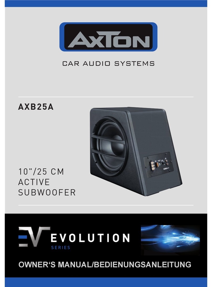 AXTON AXB25A owner's manual