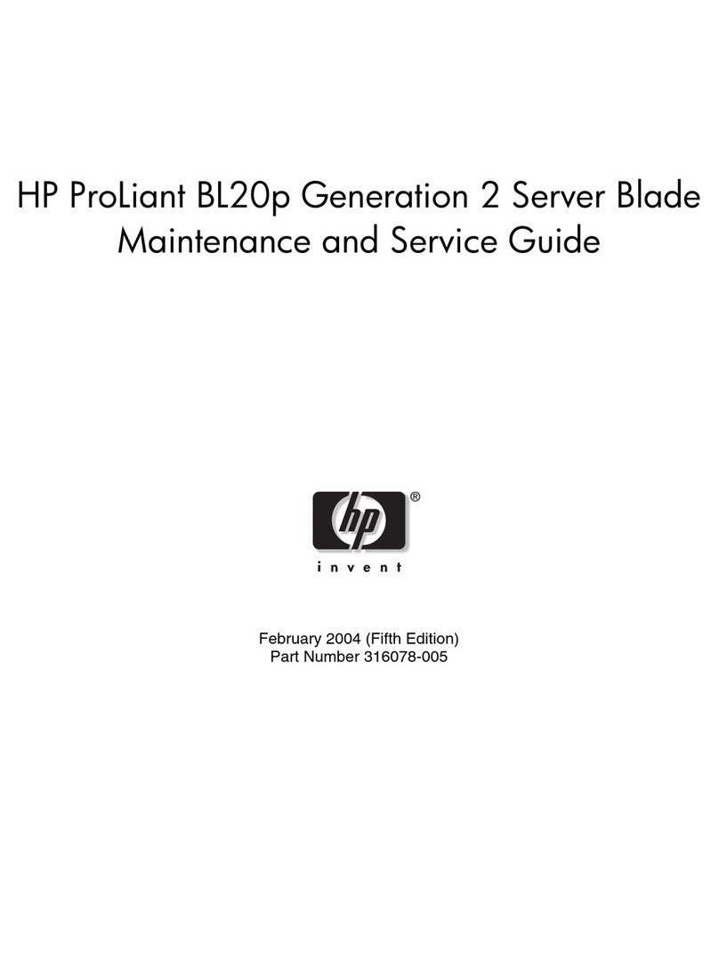 HP ProLiant BL20p Generation 2 Manual