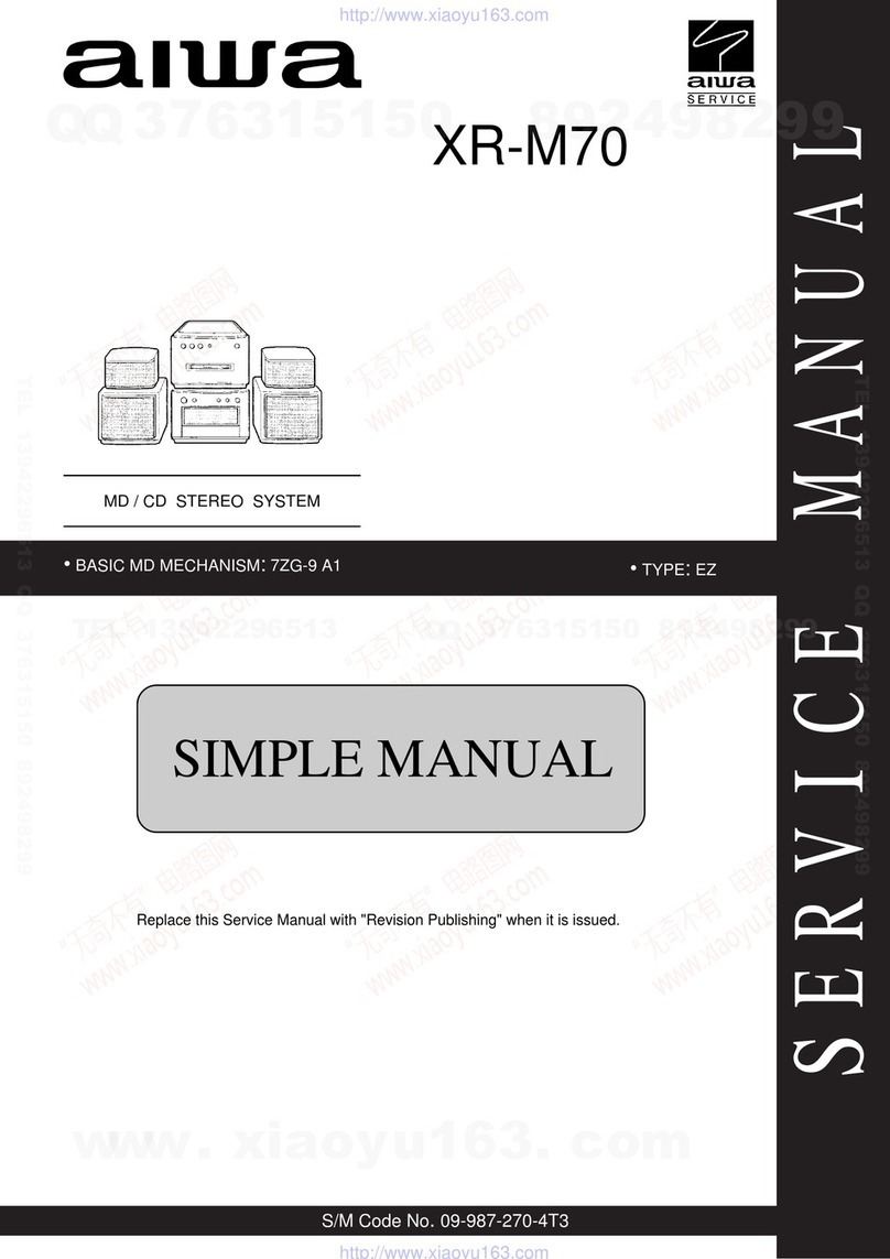 Aiwa XR-M70 User manual