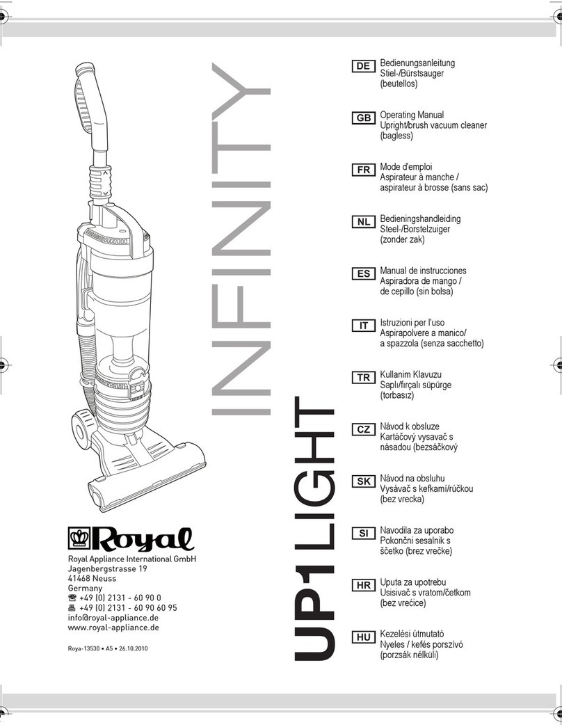 Royal Infinity UP1LIGHT operating manual