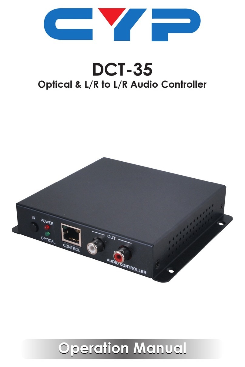 CYP DCT-35 Operation manual