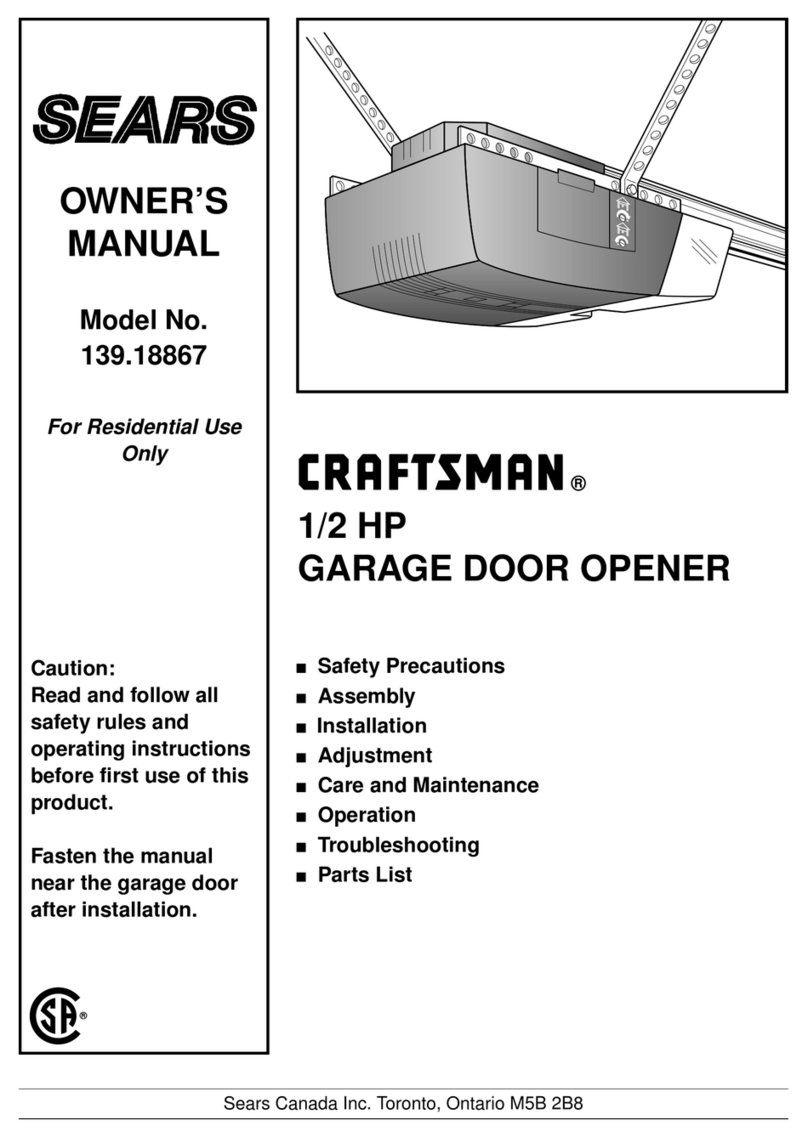 Craftsman 139.18867 owner's manual