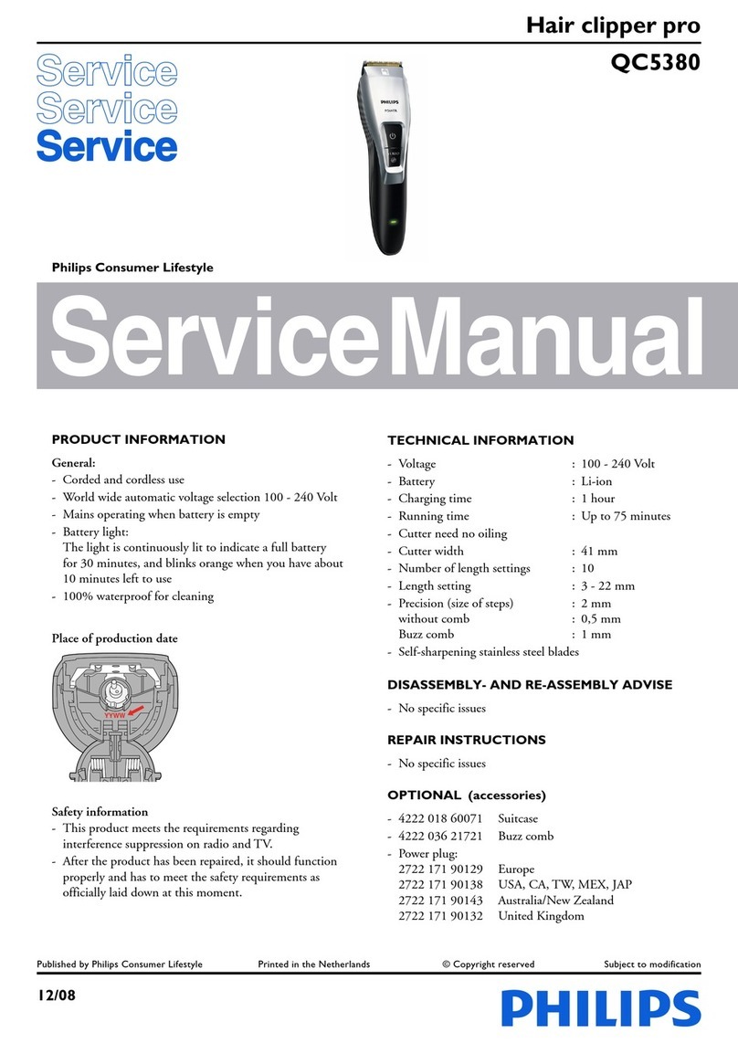 Philips QC5380 User manual