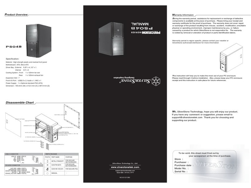 SilverStone PS04B user manual