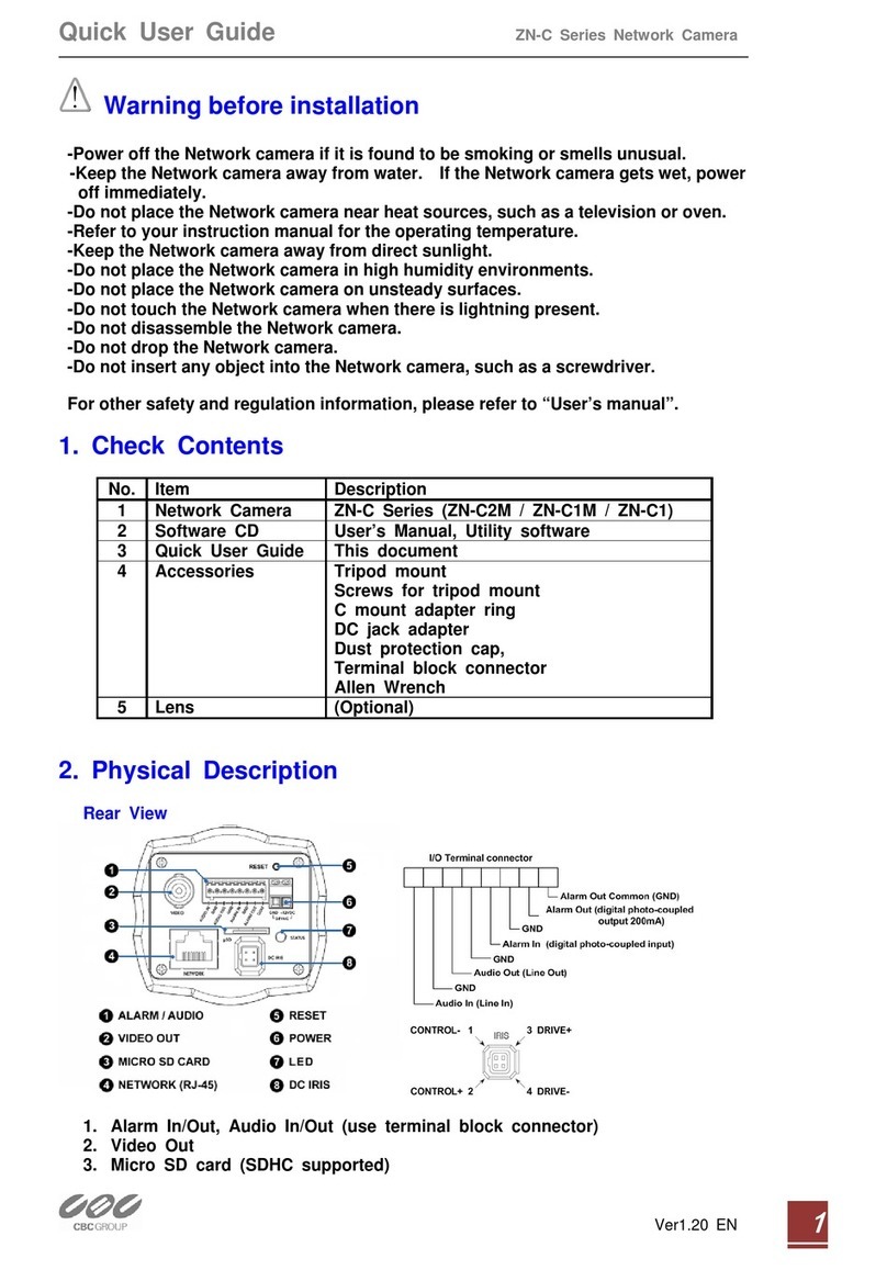 Ganz PixeIPro Series ZN-C2M Instruction manual