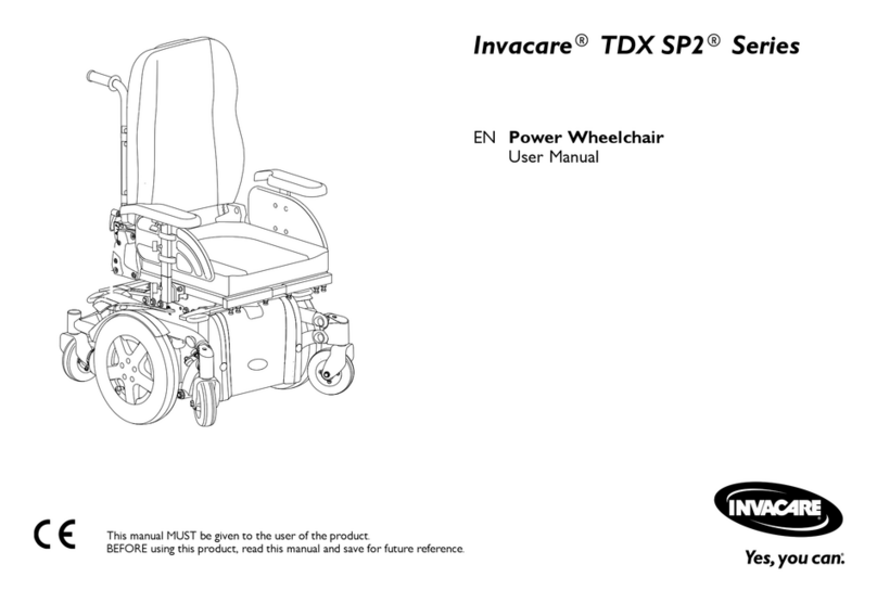 Invacare TDX SP2 series User manual