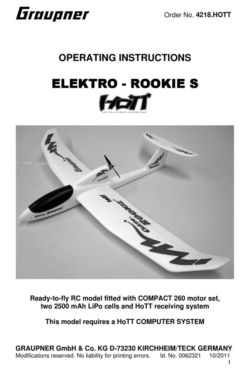 GRAUPNER Elektro-Rookie S Hott User manual GRAUPNER Elektro-Rookie S Hott User manual