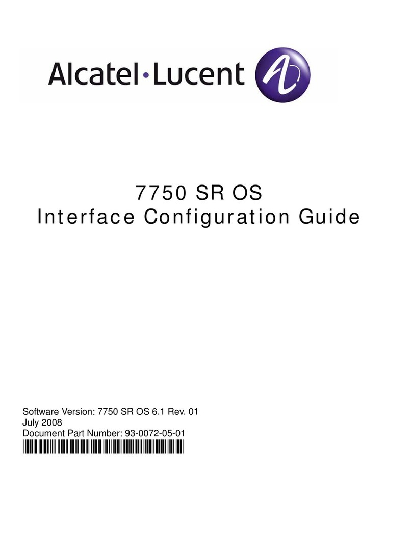 Alcatel-Lucent 7750 SR OS User manual