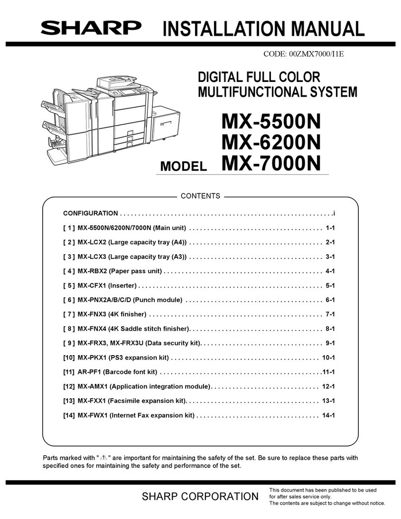 Sharp MX 5500N - Color Laser - Copier User manual