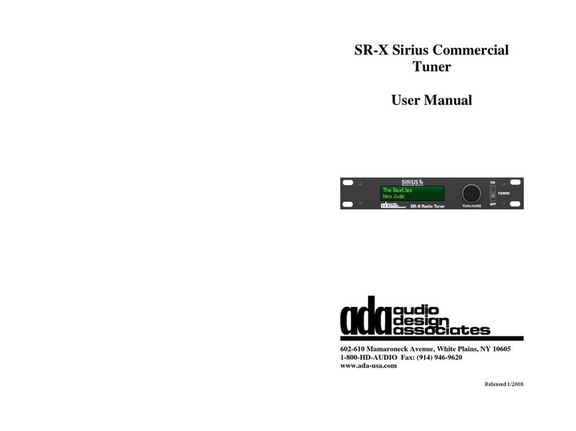 A/DA SR-X user manual