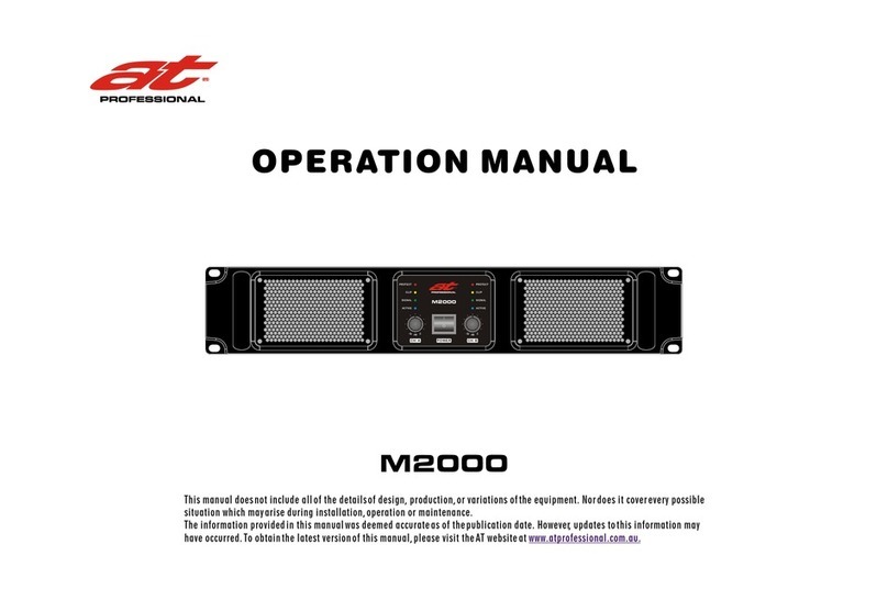 AT M2000 Operation manual