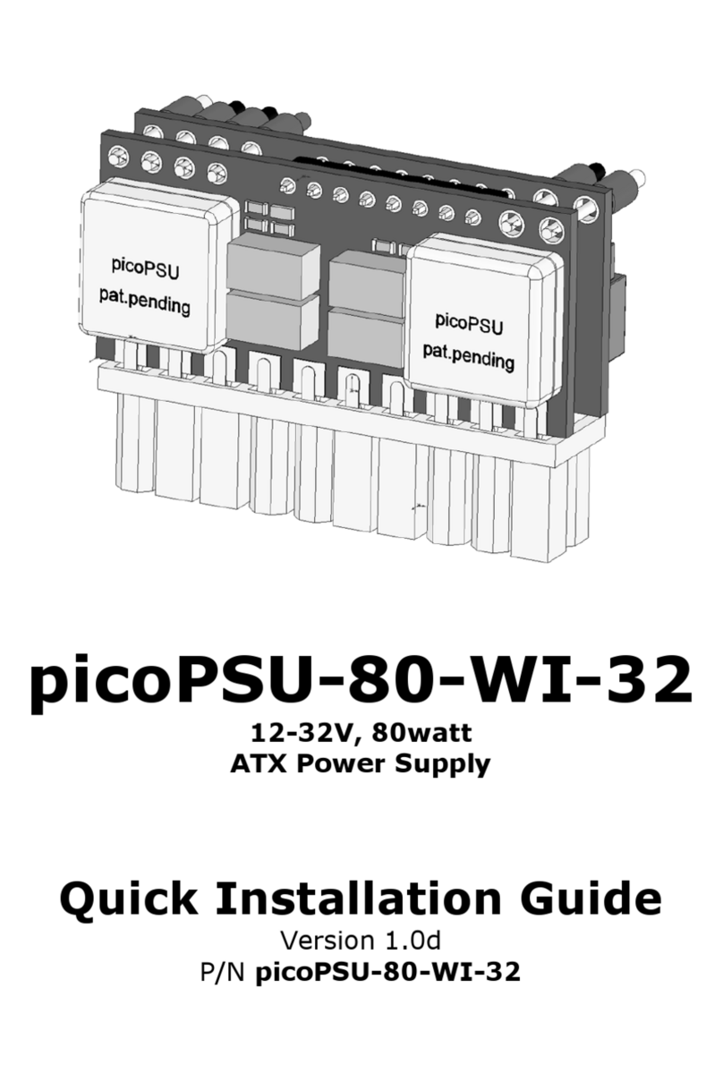 mini-box picoPSU-80-WI-32 Quick installation guide