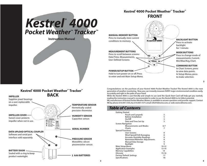 Kestrel 4000 instruction manual