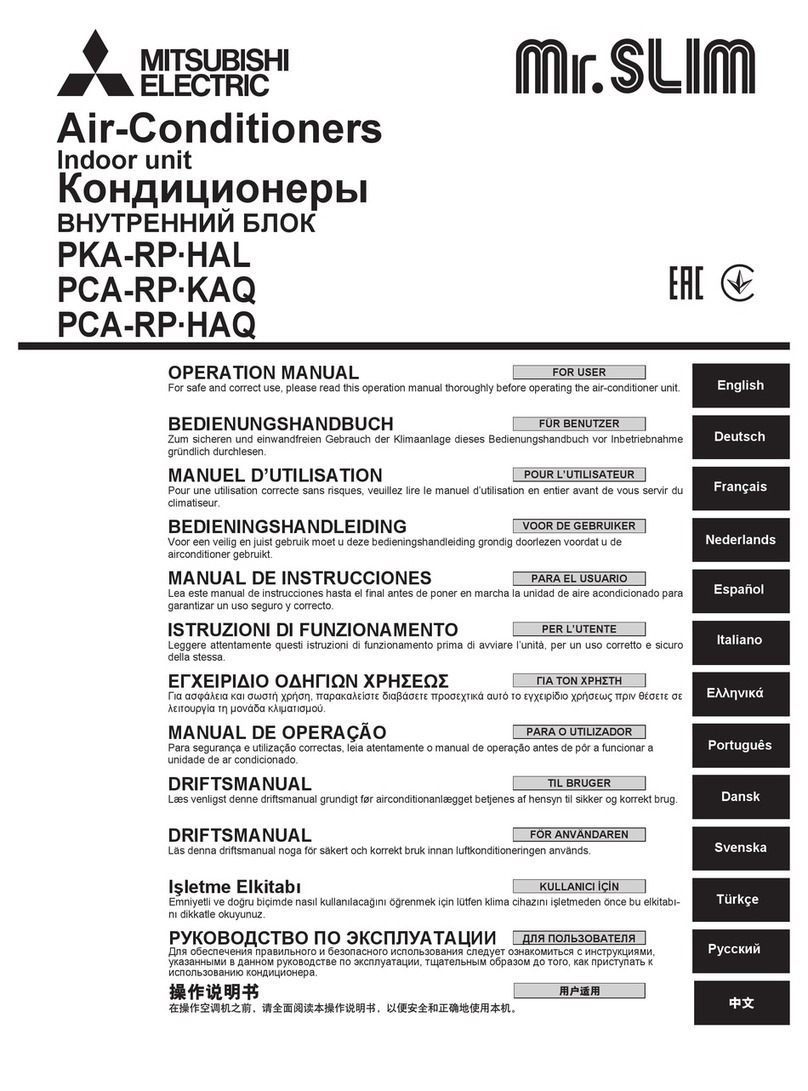 Mitsubishi Mr.Slim PKA-RP HAL User manual
