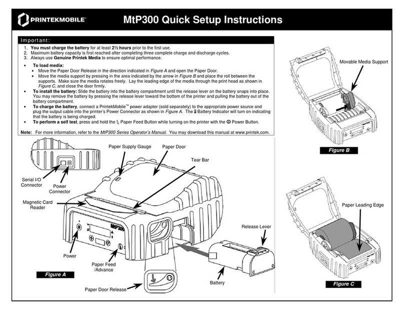 Printekmobile MtP300 Manual