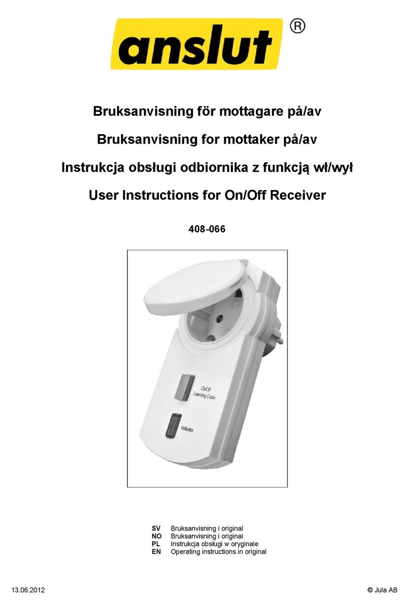 Anslut 408-066 User instructions