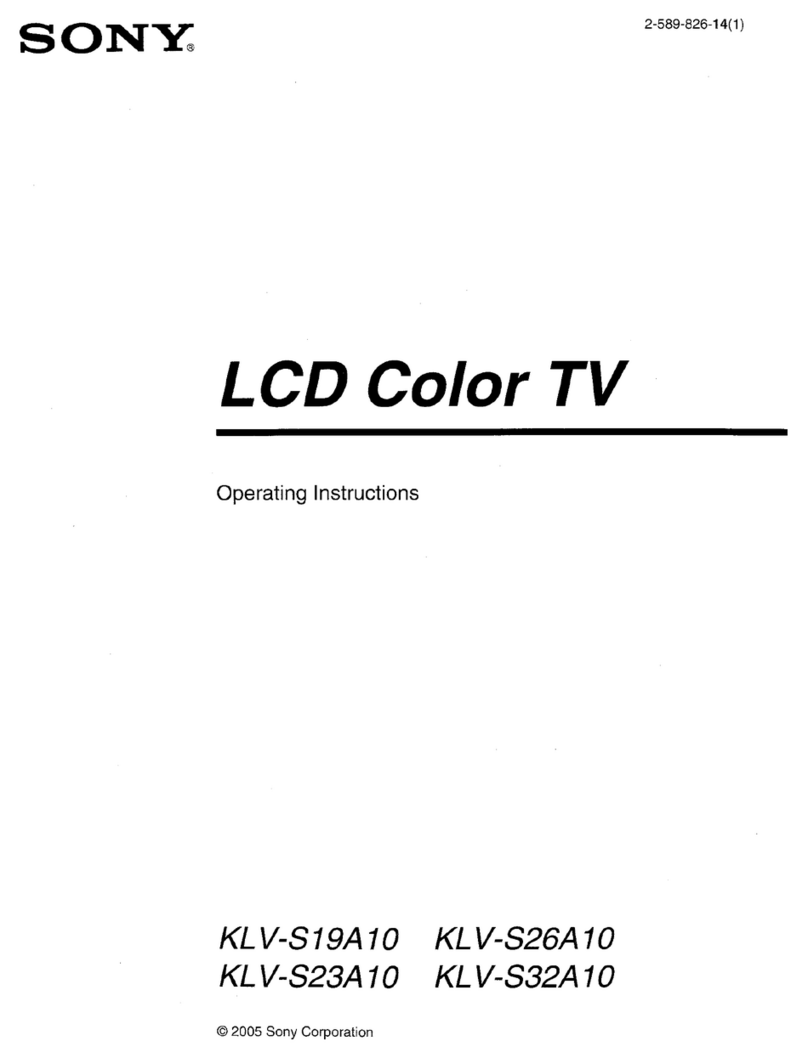 Sony WEGA KLV-S19A10 User manual