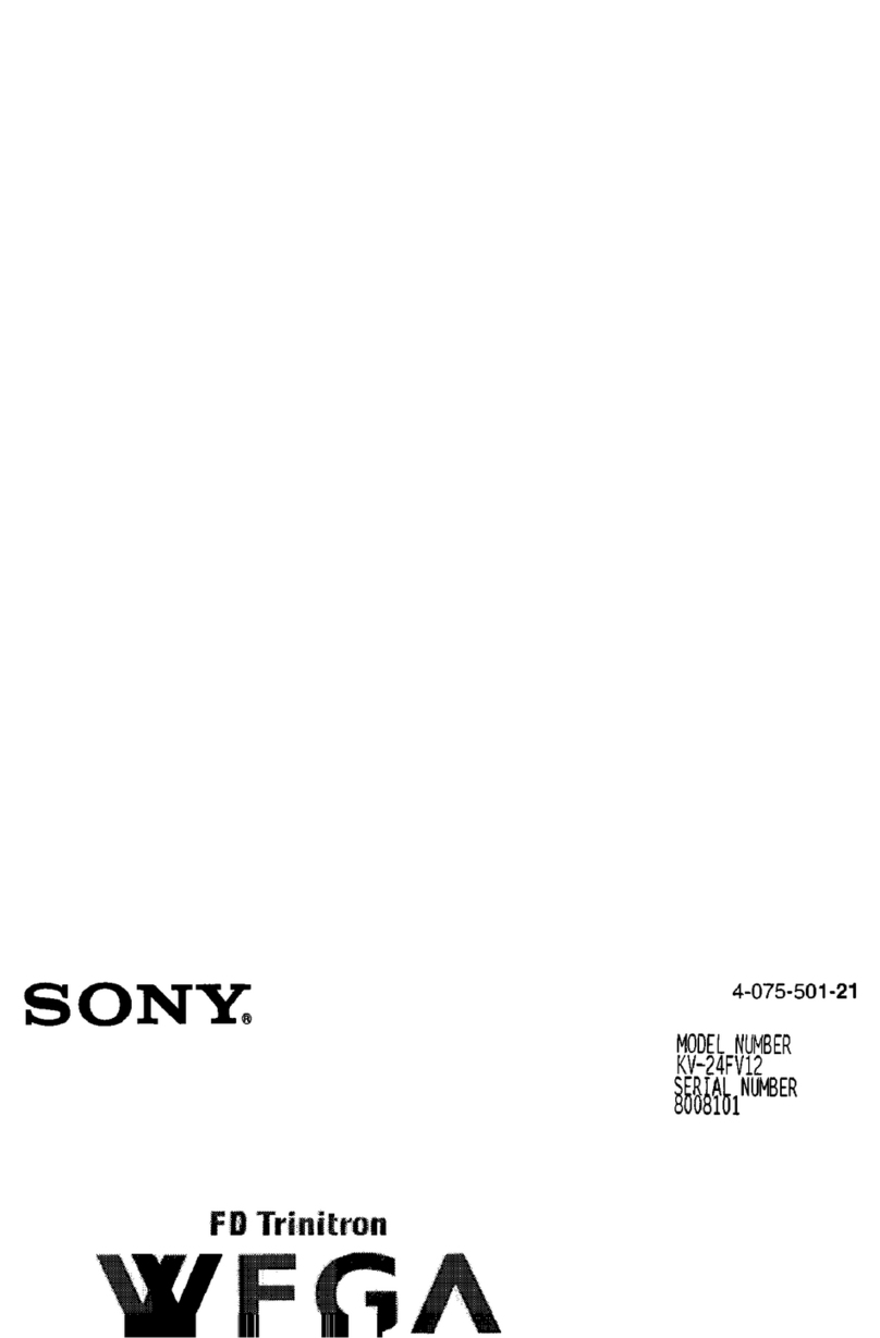 Sony WEGA KV 20FV12 User manual