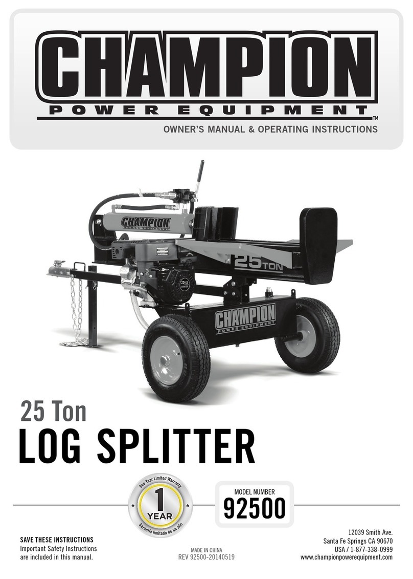 Champion Power Equipment 92500 Owner's manual & operating instructions