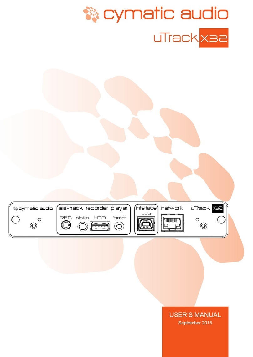 cymatic audio uTrack X32 user manual