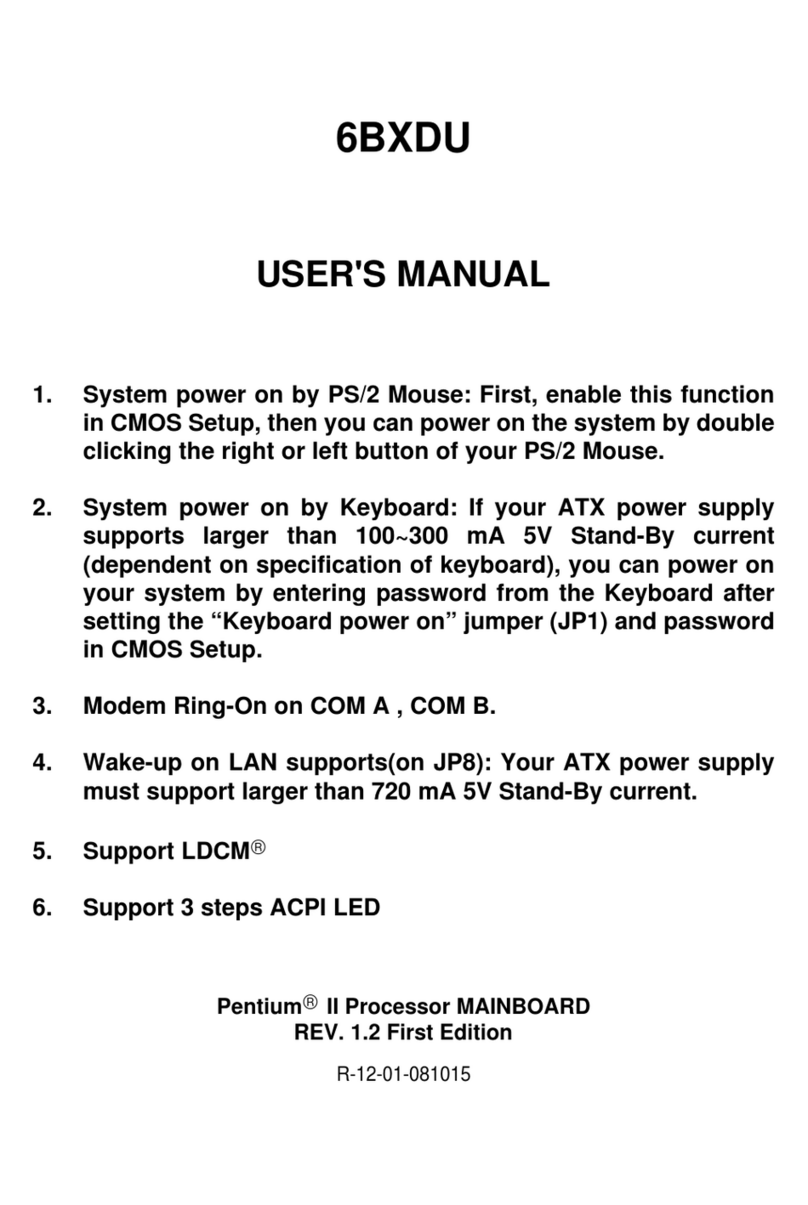 Gigabyte 6BXDU user manual