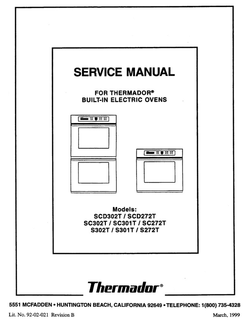 Thermador SCD302T Service manual