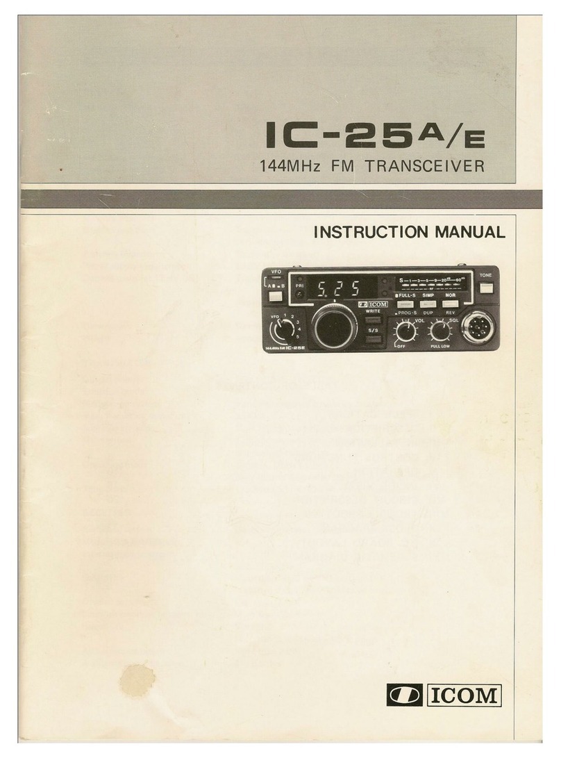 Icom IC-25A User manual