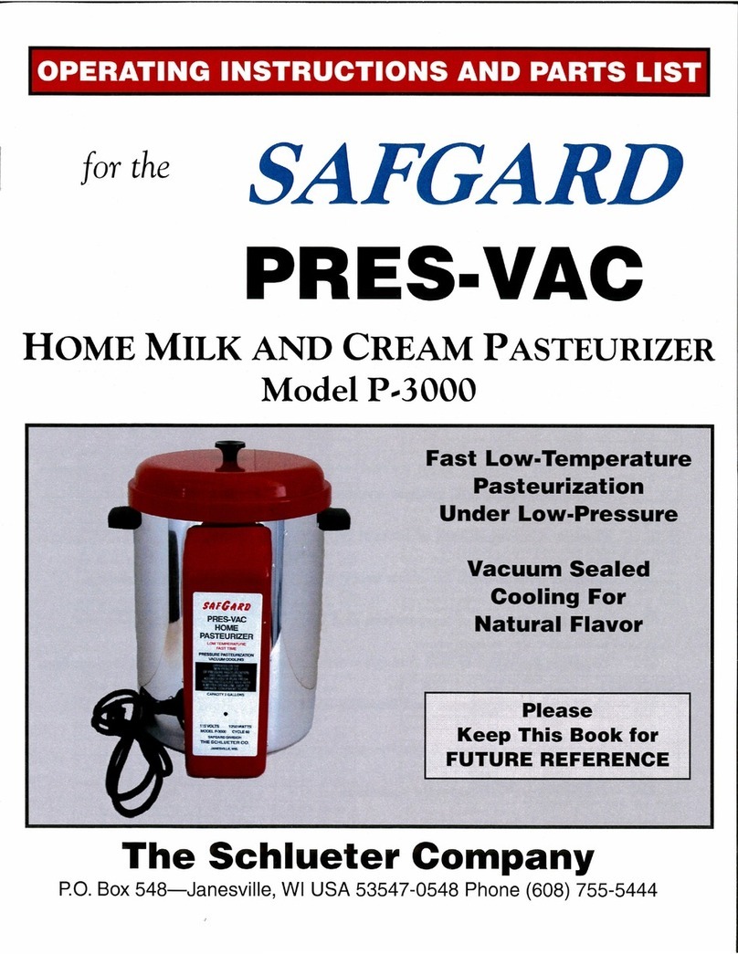 safgard Pres-vac P-3000 operating instructions