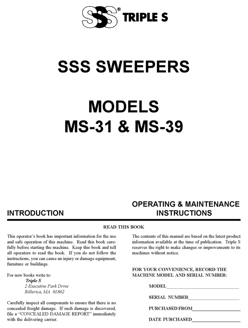 Triple S MS-31 Operating & maintenance instructions