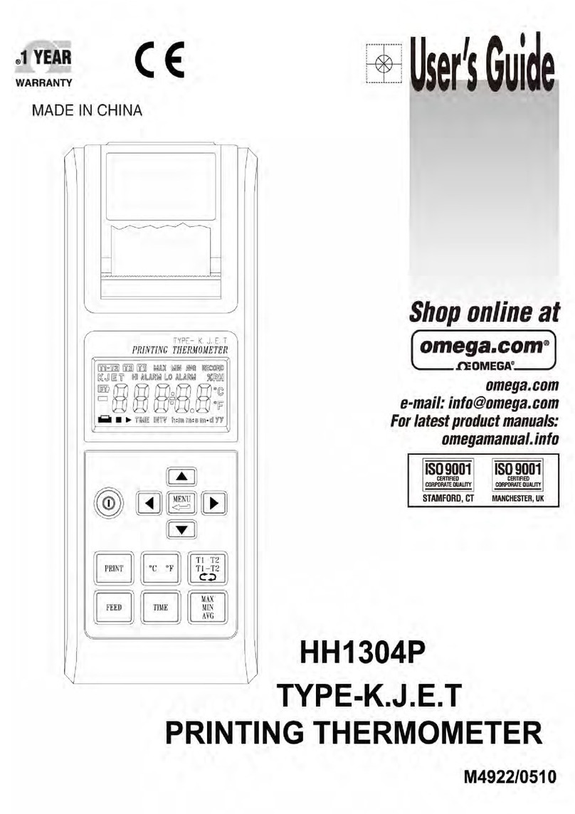 Omega HH1304P User manual