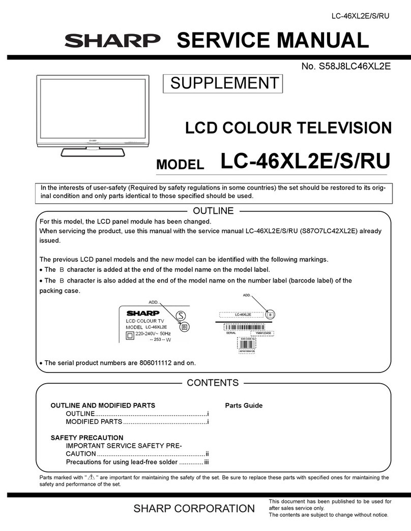 Sharp LC-46XL2E User manual Sharp LC-46XL2E User manual